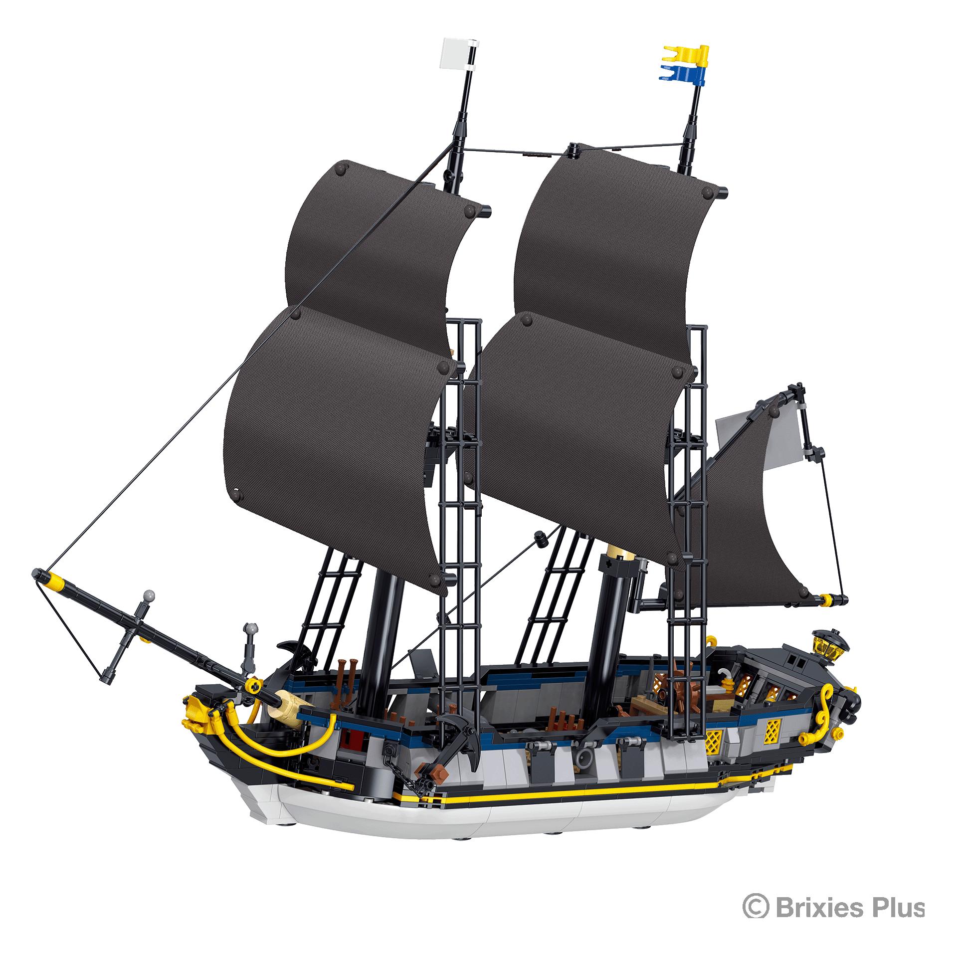 Brixies Plus Piraten Schiff gross / Pirate ship big (222302)