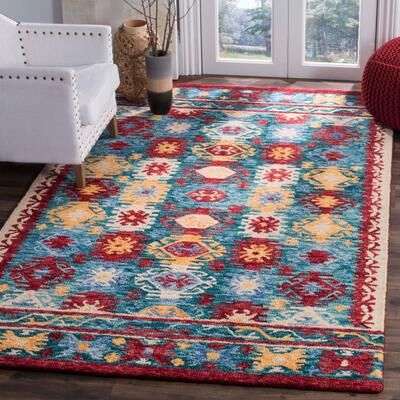 SAFAVIEH Handmade Aspen Prudence Boho Tribal Wool Rug