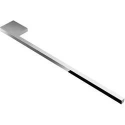 kalb   Handtuchhalter Slim für Waschtisch, Chrom, Aluminium, Länge: 400mm, Höhe: 8mm, Tiefe: 50mm