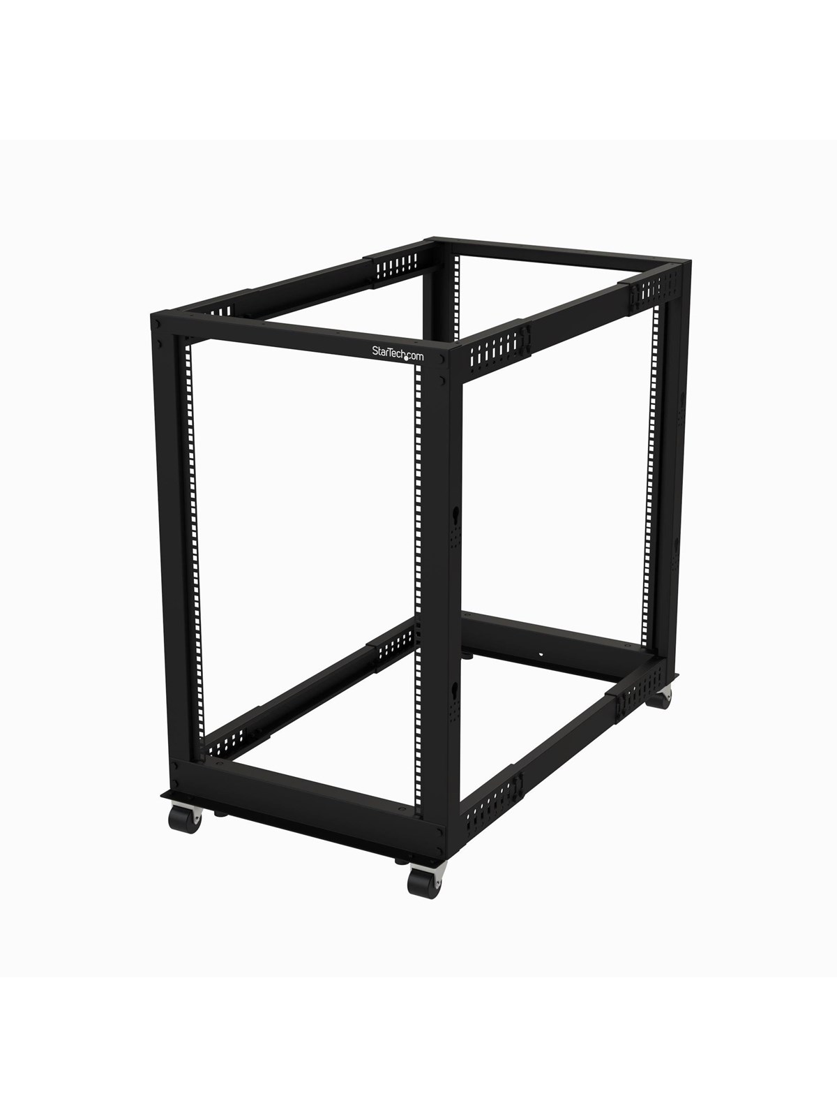 StarTech.com 4POSTRACK18U - 18U Open Cabinet Rack with Wheels