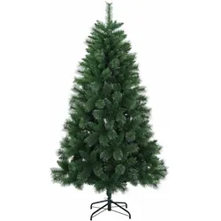 vidaXL Künstlicher Weihnachtsbaum 210 cm PVC und Metall Grün 42056464