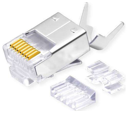 Roline 21.17.3095 Drahtverbinder RJ-45 Transparent 21.17.3095 RJ45 Stecker Transparent 10St.
