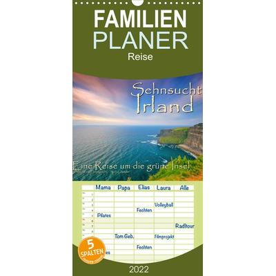 Familienplaner Sehnsucht Irland - Éire (Wandkalender 2022 , 21 cm x 45 cm, hoch)