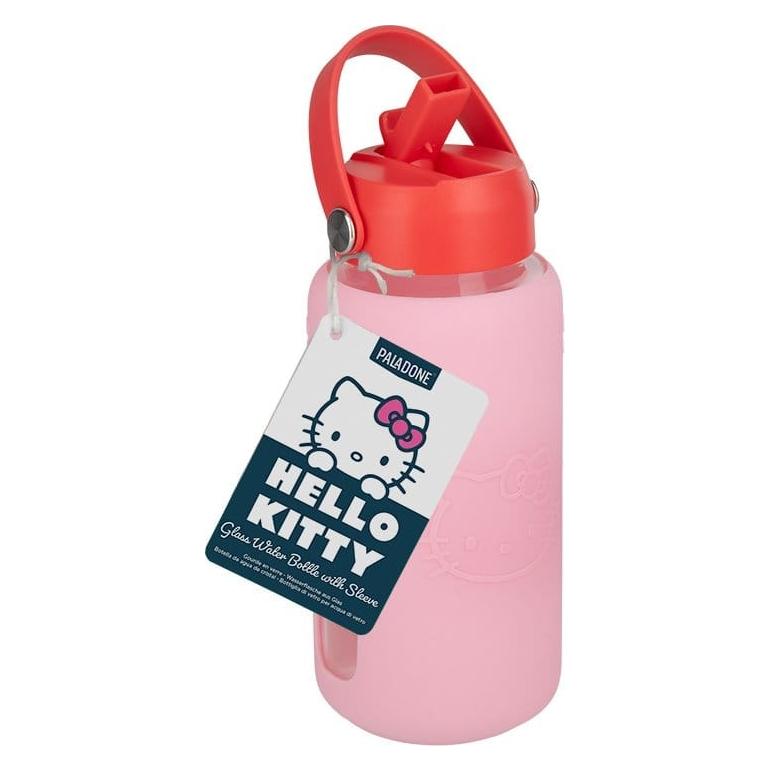 Paladone Products Hello Kitty Glass Water Bottle, 800 ml (0.80 l) (PP16081HK)
