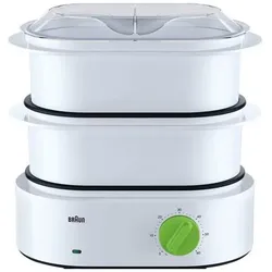 Braun FS 3000, Dampfgarer + Reiskocher, Weiss