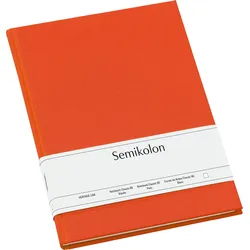 Uni Classic Blanko Notizbuch A4 orangefarben