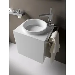 emco Gäste-Waschtisch evo, Griff rechts Armaturenbohrung rechts, optiwhite, 958227410 958227410