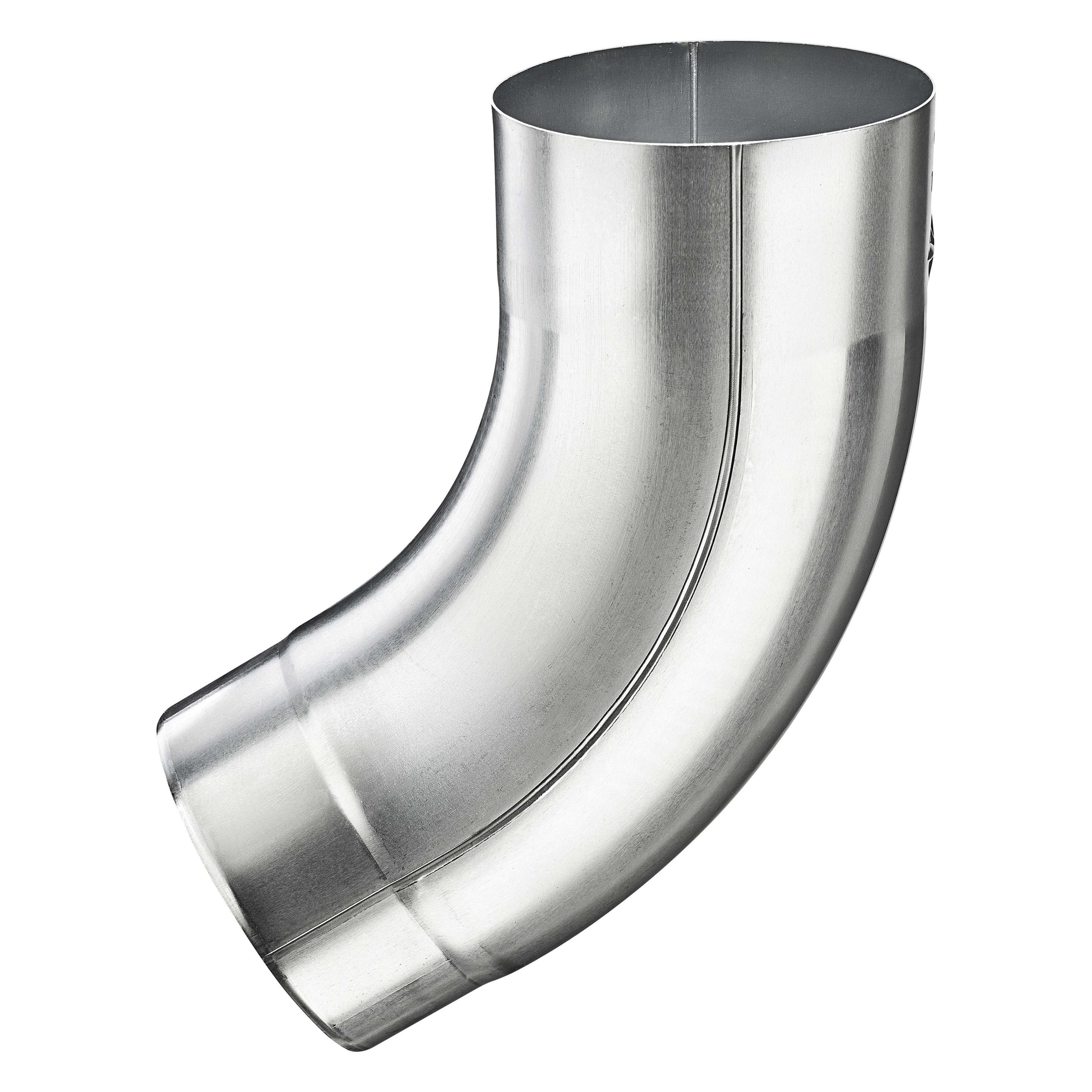Grömo Zink-Rohrbogen 60Grad, 120mm, mit Einzug (Winkelverbindung) (62032)