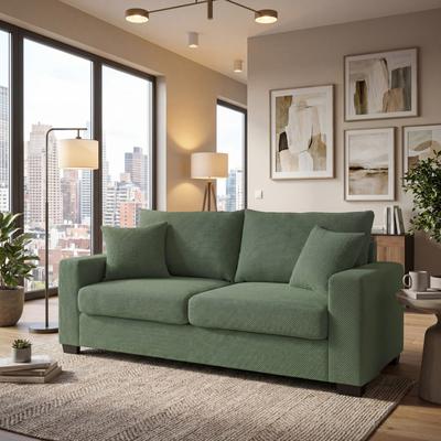Loedds 69-Inch 2-Seat Upholstered Sofa with Pillows