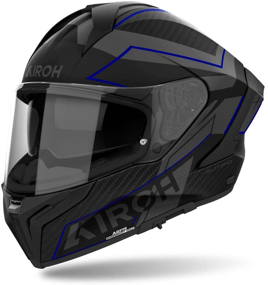 Casco Moto Integrale Airoh MATRYX SENTINEL Blu Opaco taglia M