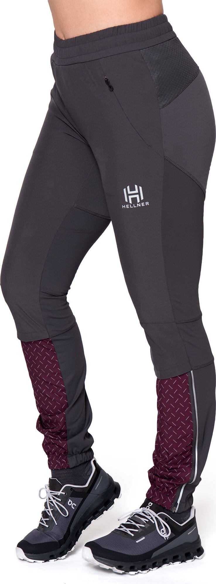 Hellner Harrå Hybrid Pants Women Grape Wine, XS