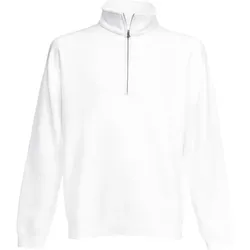 Fruit of the Loom Herren Classic Zip Neck Sweat Sweatshirt 62-114-0 white XL