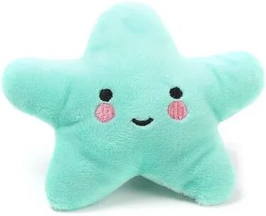 Fusion Finds Interactive Dog Squeaky Toy Plush Pentagram Pet Toy For Dogs & Cats light Blue
