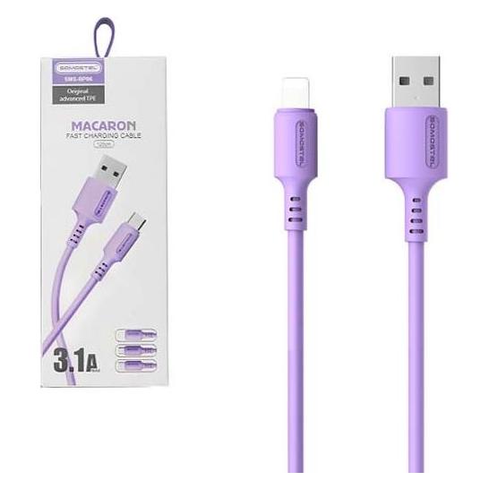Somostel USB-KABEL IPHONE 3A LILA 3100mAh SCHNELLLADEGERÄT 1,2M SMS-BP06 MACARON (1.20 m) (35534210)