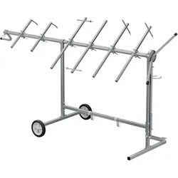 Wiltec, Garagenausstattung, Drehlackierständer 2300x610x1340mm 6 Halter Lackierständer Lackierbock
