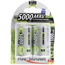 ANSMANN - Batterie 2 x D - NiMH - (wiederaufladbar) - 5000 mAh