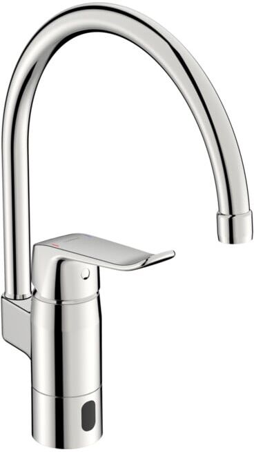 Hansa Robinet de cuisine infrarouge HANSACARE Hybrid/Bluetooth, réseau, bec 178 mm, chrome (46142009)