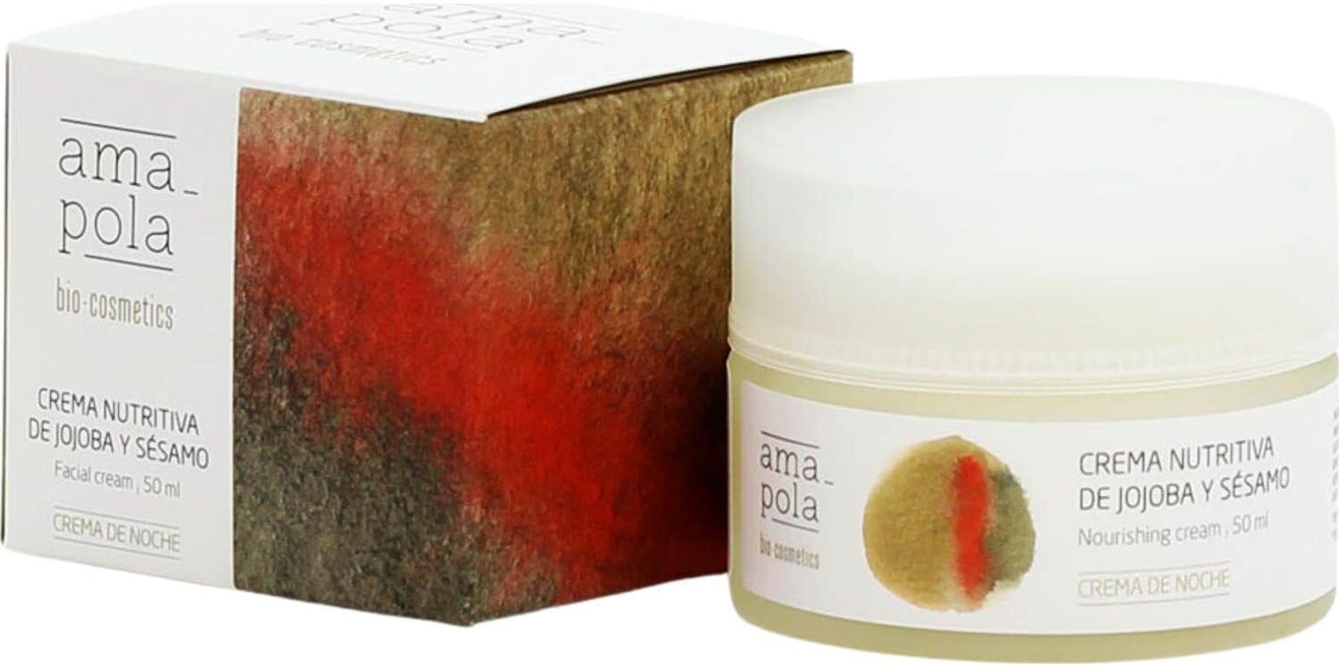 Amapola Biocosmetics Crema Facial Nutritiva Jojoba y Sesamo 50 ml