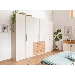 Boegner Kleiderschrank Basic 300 x 225 cm Dekor Weiß