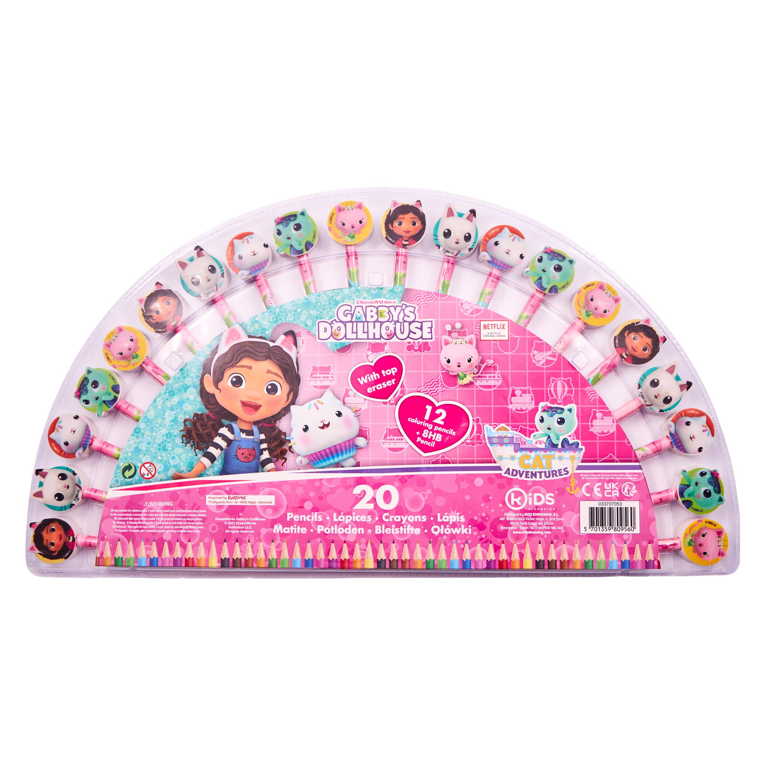 Euromic Gabbys Dollhouse - 20 pencil/colour pencil set (033707053) (20x) (033707053)