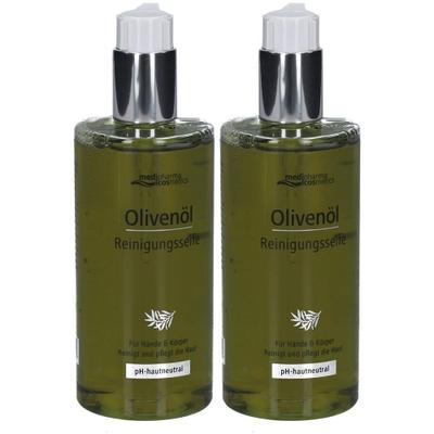 Olivenöl Reinigungsseife flüssig 2x 2x300 ml Flüssigseife