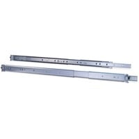 1U Teleskopschienen 650 mm, Einbauschienen grau