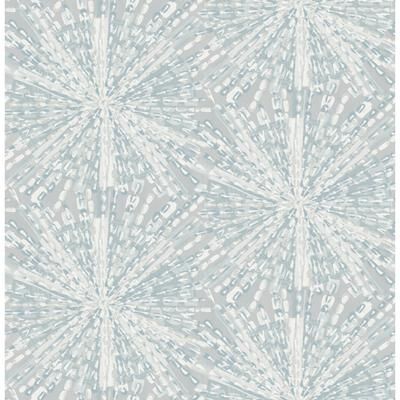 LiLi WhittWhitt Grey Blue Sunburst Peel & Stick Wallpaper