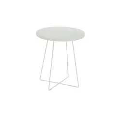 Beistelltisch  Valentino , weiß , Maße (cm): H: 51  Ø: 45