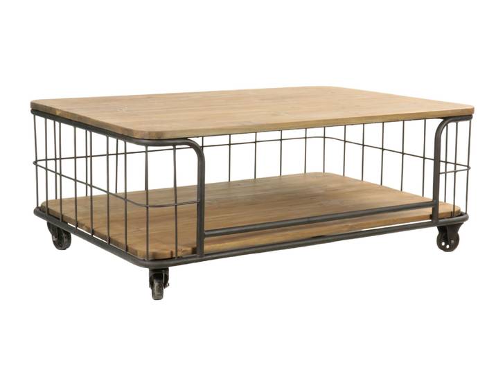 Table Basse Cage Industrielle
