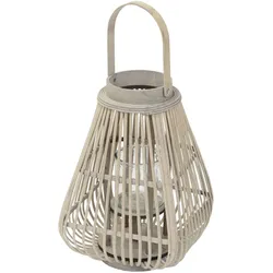 BAMBUS LATERNE H: 50 cm Holzfarbe Boho Stil