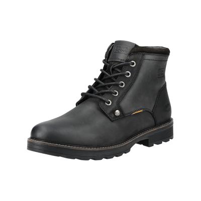 Schnürstiefelette CAMEL ACTIVE "camel active Stiefelette Leder", Herren, Gr. 46, schwarz, Leder, Schuhe Schnürstiefelette
