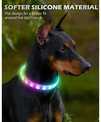 Uplift Essentials Professional RGB Discolor Glowing Pet Safety Collar Professional RGB Discolor Glowing Pet Safety Collar