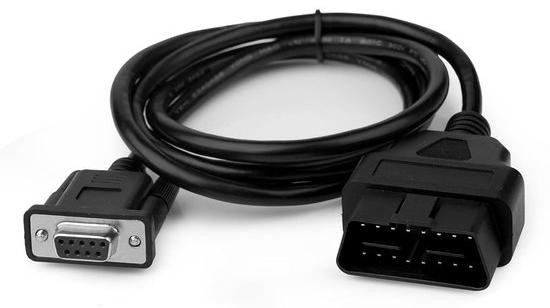 OBD2 naar RS232 DB9 Diagnosekabel Verlengstuk van 1 Meter voor het Uitlezen van Auto's