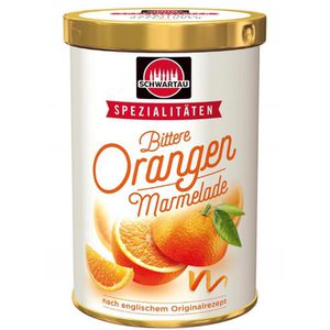 Schwartau Fruchtaufstrich Bittere Orange, vegan, 35% Fruchtgehalt, im Glas, 350 g