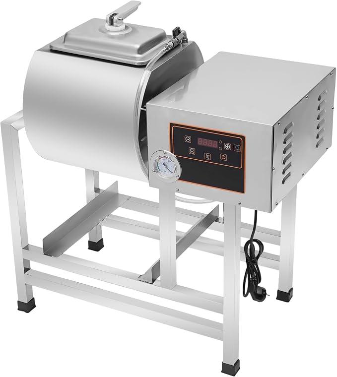 38L Kommerzielle Fleischmariniermaschine Vakuum-Mariniermaschine Elektrische Fleischmischer Edelstahl Mischer Menger Fleischerei Marinator Fleischwolf Elektrisch Meat FüR Huhn Schwein Und Fisch 240W