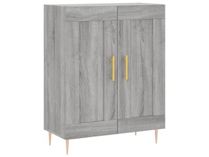 Kaorsrow Sideboard Grau Sonoma 69,5x34x90 cm Holzwerkstoff Schrank Kompakte Anrichte in Grau Sonoma für Wohnzimmer und Flur mit robusten Metallfüßen und vielseitiger Ablagefläche.