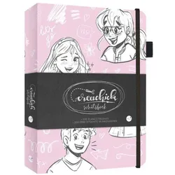 Kluitman, Heft + Block, CreaChick Skizzenbuch Pink (Blanko)