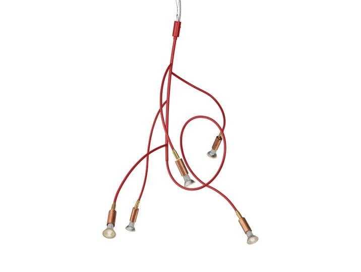 Örsjö Belysning Lampe de plafond Ranka 5 Rouge