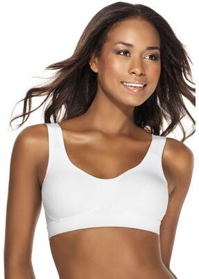 Plus Size Women's Soft Support Sport Bra by Dominique in White (Size 38 B)