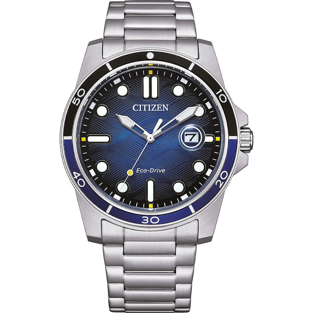 Citizen Nur Zeit Zilveren Actiemodel Herenhorloge