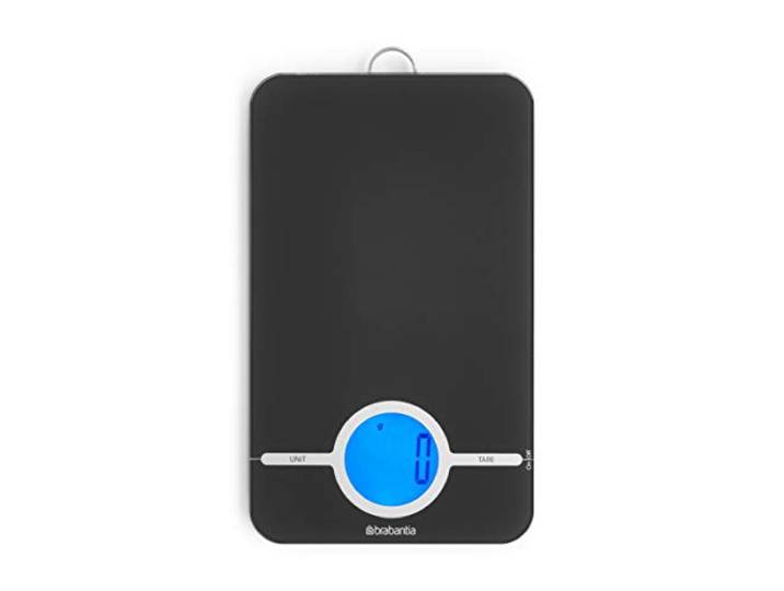 Brabantia Tasty+ Keukenweegschaal Digitaal, op Batterijen, Dark Grey