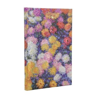 12-Monatskalender 2027 Monets Chrysanthemen Mini Verso