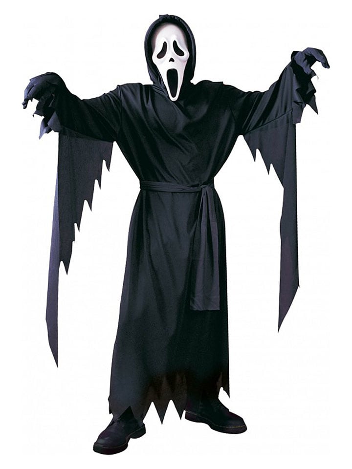 CHAKS 3tlg. Kostüm "Geist" in Schwarz - onesize