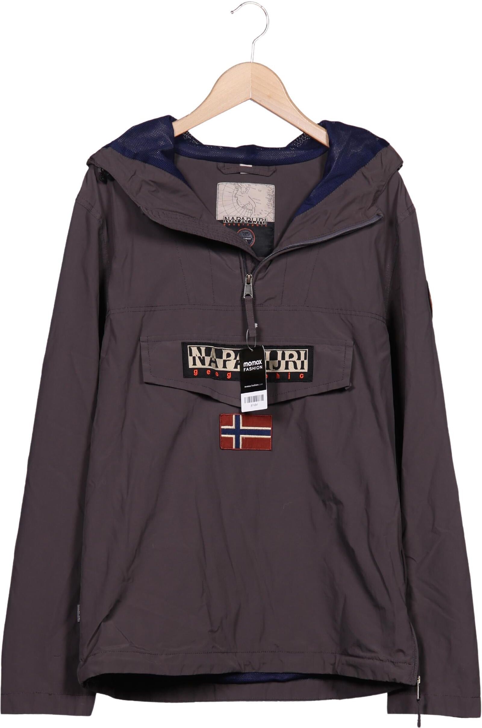 Napapijri Herren Jacke, Grau, Gr. L, Synthetik - Second Hand