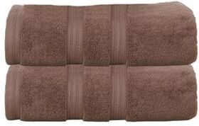 Home Weavers Inc Home Weavers Elegance Essentials 550GSM Cotton Zero Twist Super Absorbent Bath Towel Set of 2