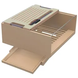 Meyer Brotbox f+AMMAvA-r BLUM LEGRABOX / HETTICH AvanTech YOU, Brotaufbewahrung, Braun