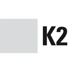 Aufkleber I Kennzeichnung für elektrische Betriebsmittel K2, Folie, selbstklebend, 57x25mm, 6/Bogen