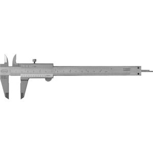 STEINLE Messschieber 11020150, 1102, analog, Schieblehre aus Metall, mit Gewindetabelle, 150mm