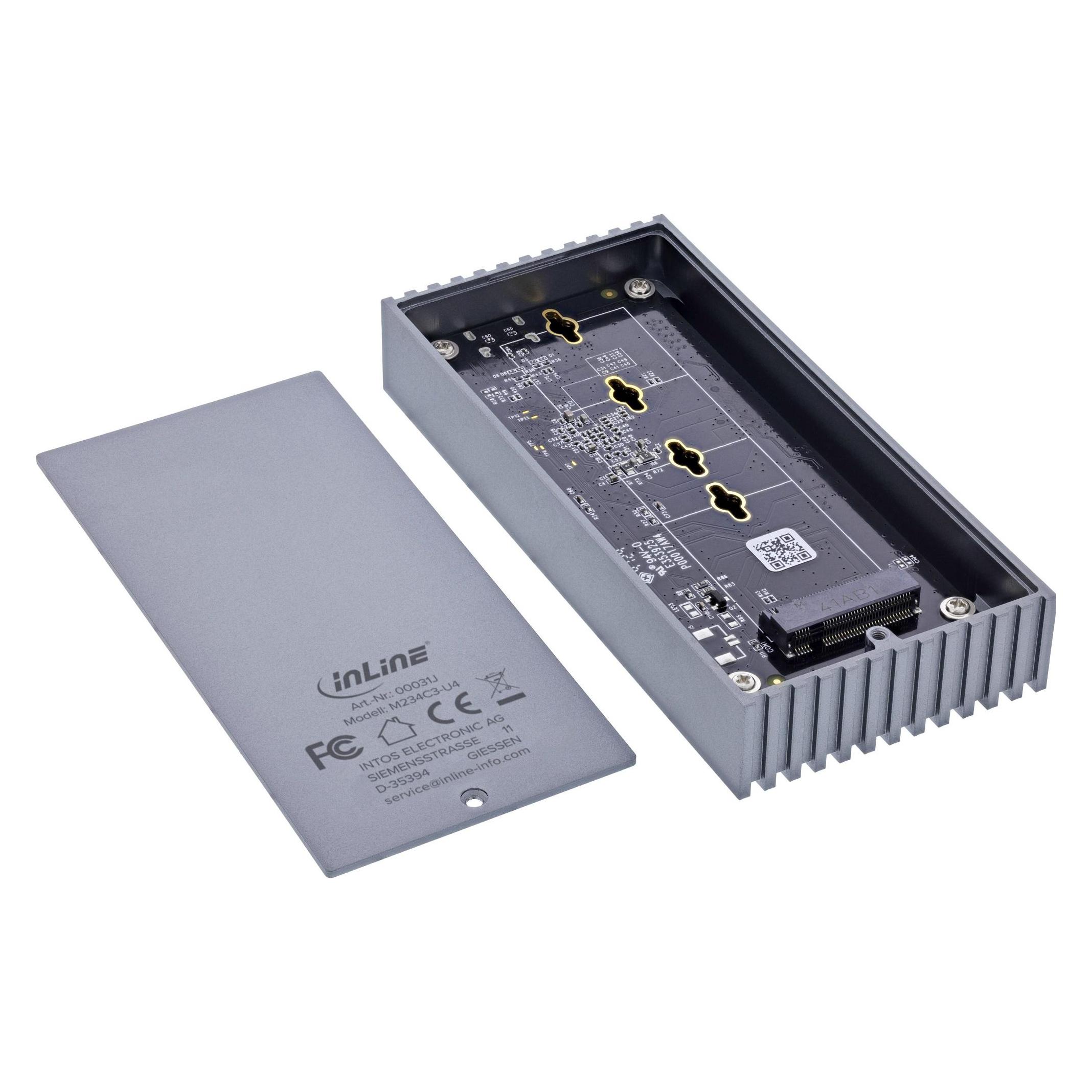 InLine USB4 M.2 SSD Gehäuse (M.2) (00031J)