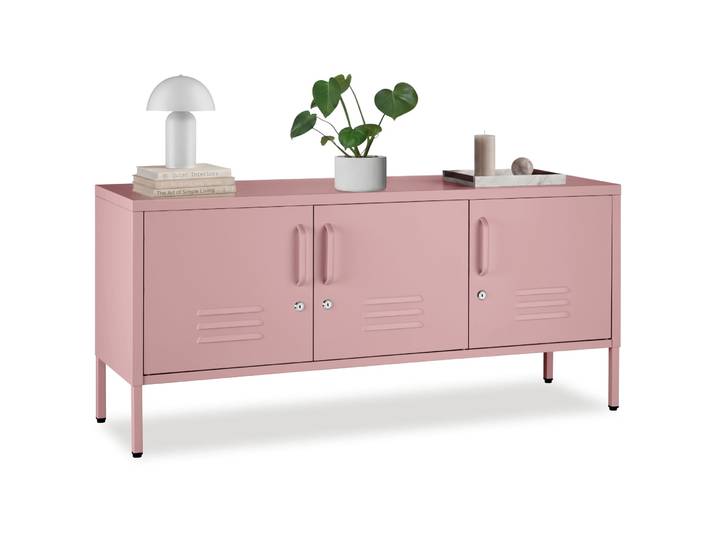 Sideboard Baker, Magnetverschluss, verstellbarer Boden - rosa